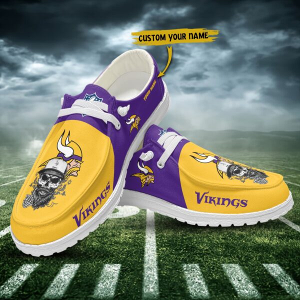 Tubopro Minnesota Vikings Personalized Hey Dude Shoes For Men And Women - Image 3