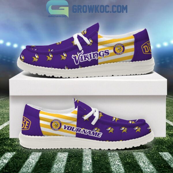 Tubopro Minnesota Vikings Personalized Hey Dude Shoes For Men And Women - Image 2