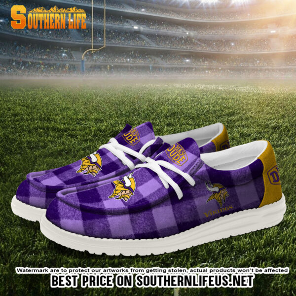 Tubopro Minnesota Vikings Personalized Hey Dude Shoes For Men And Women - Image 2