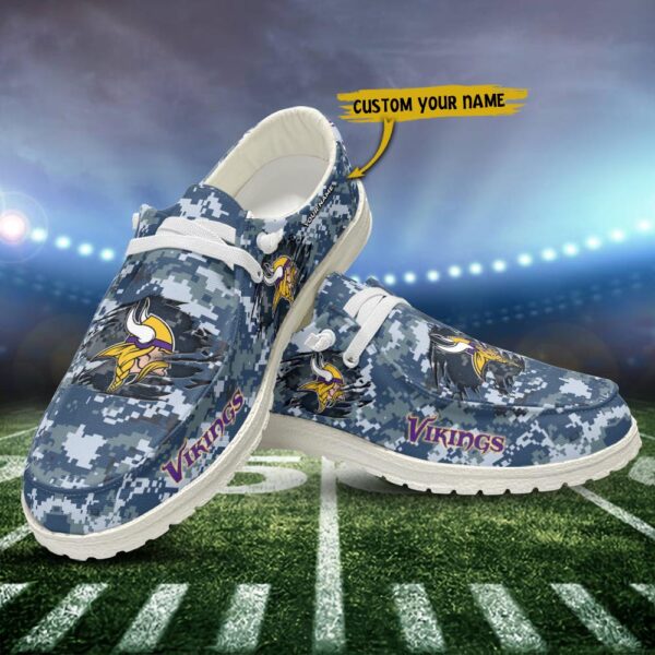 Tubopro Minnesota Vikings Personalized Hey Dude Shoes For Men And Women