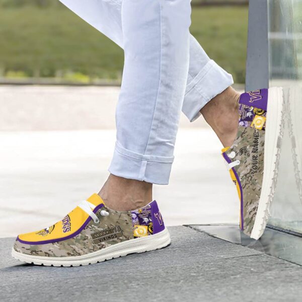Tubopro Minnesota Vikings Personalized Hey Dude Shoes For Men And Women - Image 4