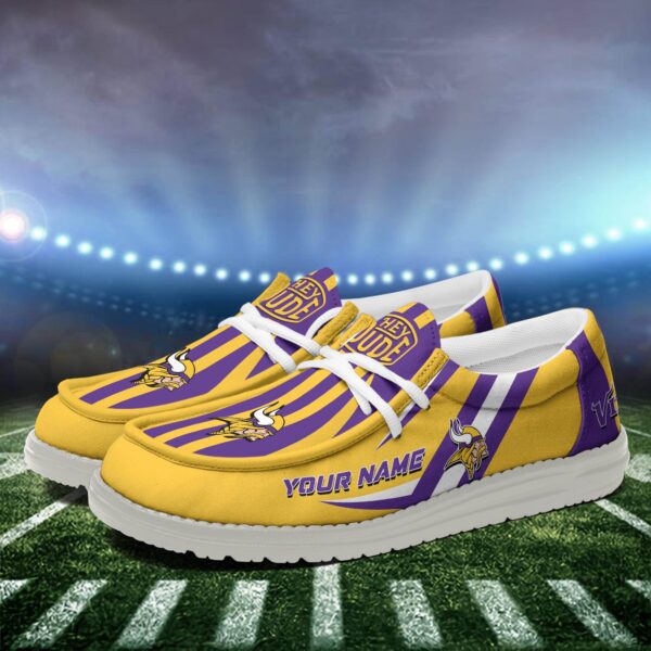 Tubopro Minnesota Vikings Personalized Hey Dude Shoes For Men And Women - Image 3