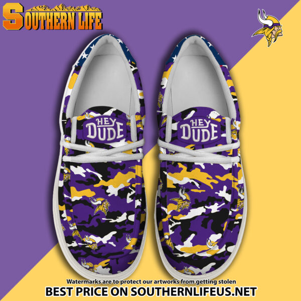 Tubopro Minnesota Vikings Personalized Hey Dude Shoes For Men And Women