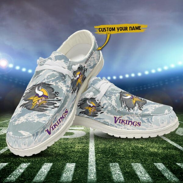 Tubopro Minnesota Vikings Personalized Hey Dude Shoes For Men And Women