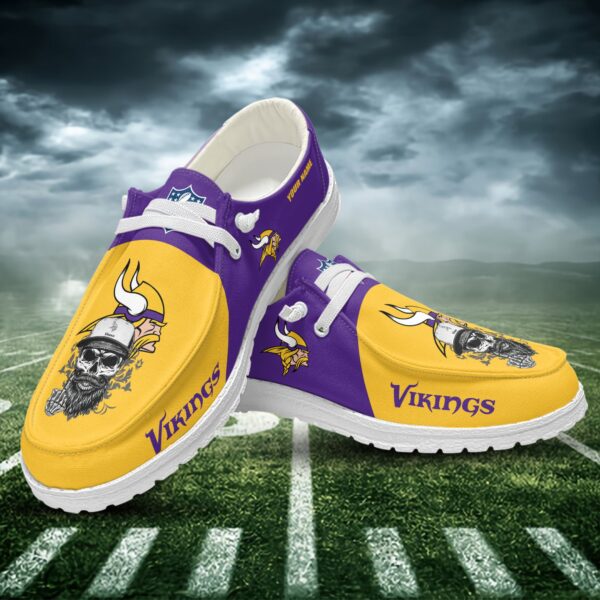 Tubopro Minnesota Vikings Personalized Hey Dude Shoes For Men And Women