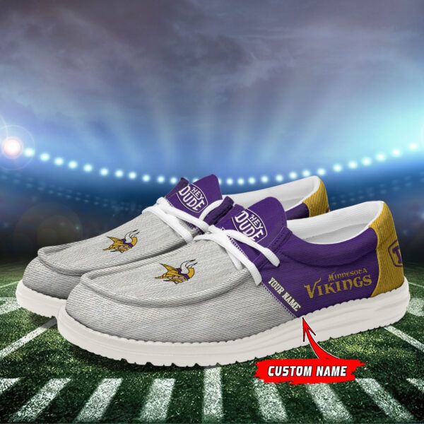 Tubopro Minnesota Vikings Personalized Hey Dude Shoes For Men And Women - Image 3