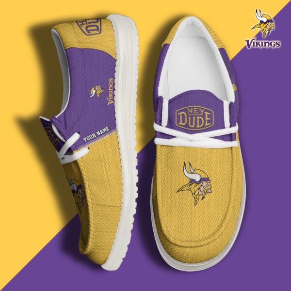 Tubopro Minnesota Vikings Personalized Hey Dude Shoes For Men And Women