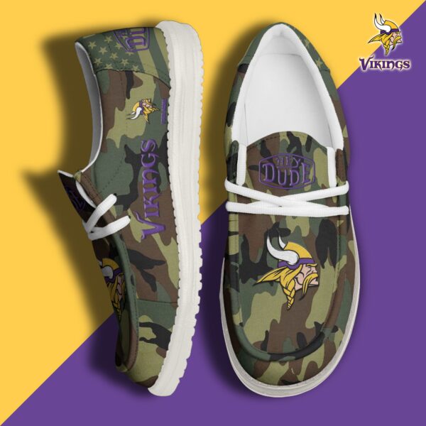 Tubopro Minnesota Vikings Personalized Hey Dude Shoes For Men And Women