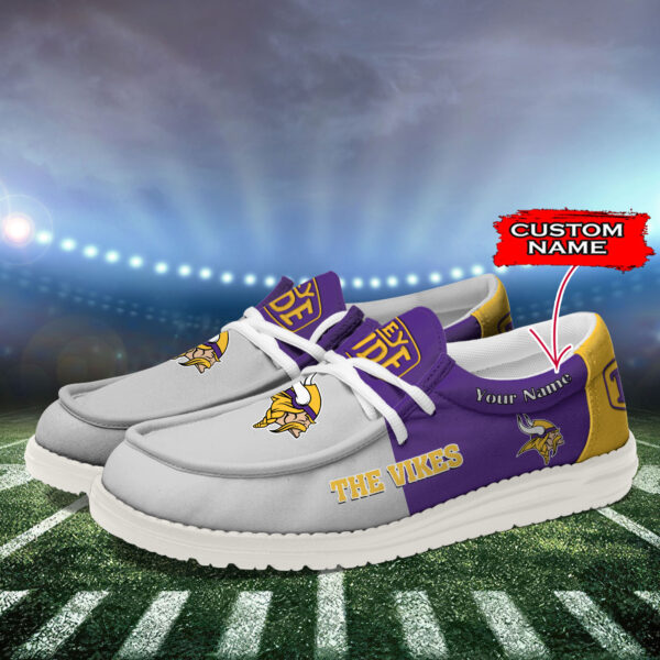 Tubopro Minnesota Vikings Personalized Hey Dude Shoes For Men And Women - Image 3