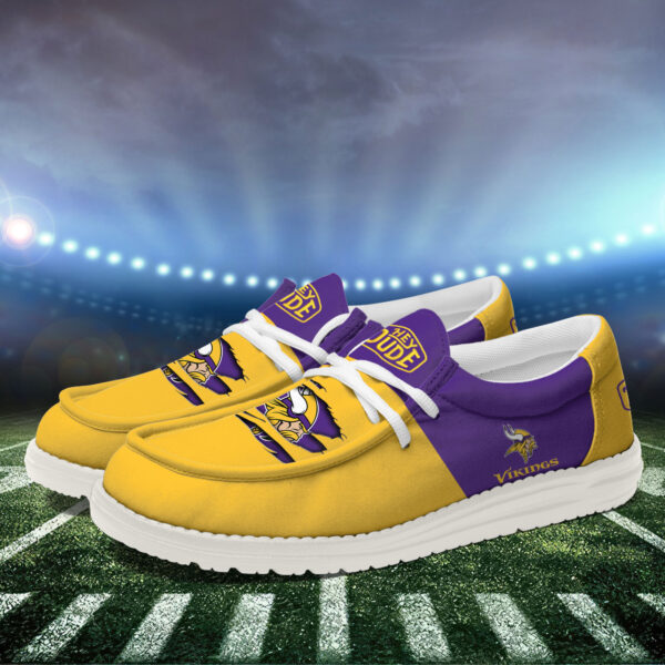 Tubopro Minnesota Vikings Personalized Hey Dude Shoes For Men And Women - Image 2