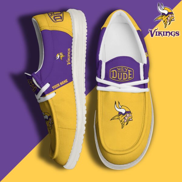 Tubopro Minnesota Vikings Personalized Hey Dude Shoes For Men And Women