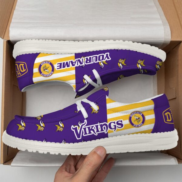 Tubopro Minnesota Vikings Personalized Hey Dude Shoes For Men And Women