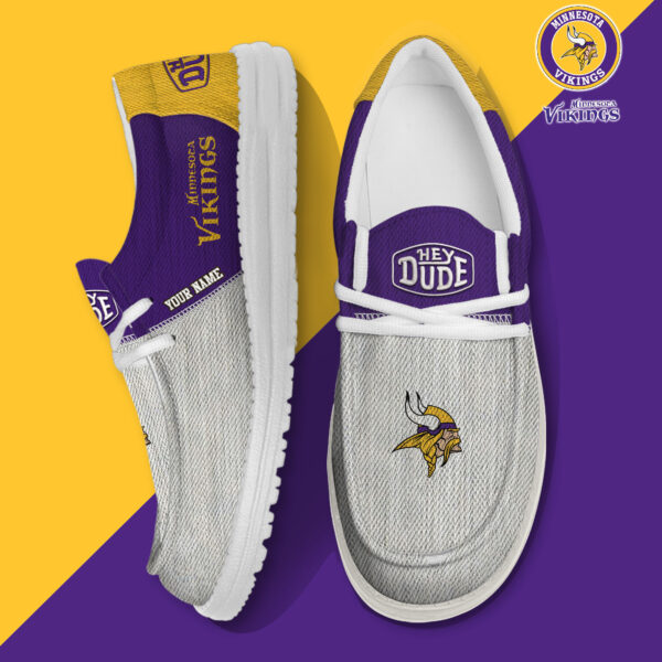 Tubopro Minnesota Vikings Personalized Hey Dude Shoes For Men And Women