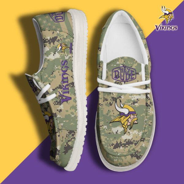 Tubopro Minnesota Vikings Personalized Hey Dude Shoes For Men And Women