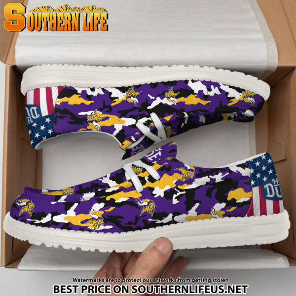 Tubopro Minnesota Vikings Personalized Hey Dude Shoes For Men And Women - Image 4