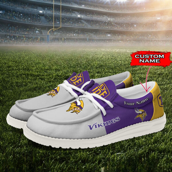 Tubopro Minnesota Vikings Personalized Hey Dude Shoes For Men And Women - Image 2