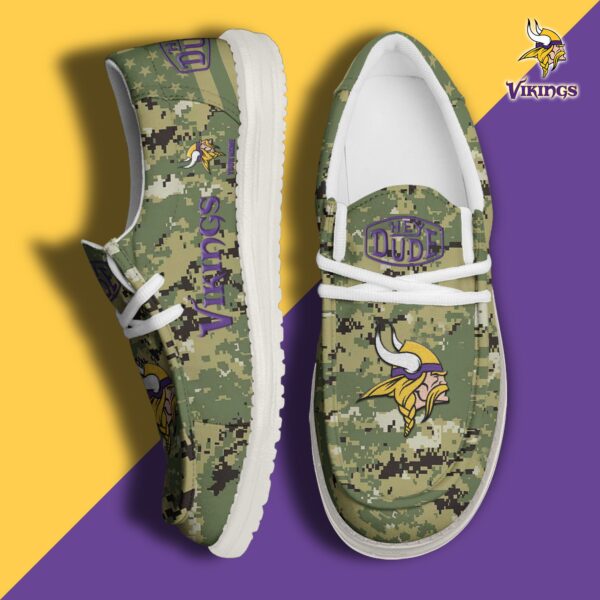 Tubopro Minnesota Vikings Personalized Hey Dude Shoes For Men And Women
