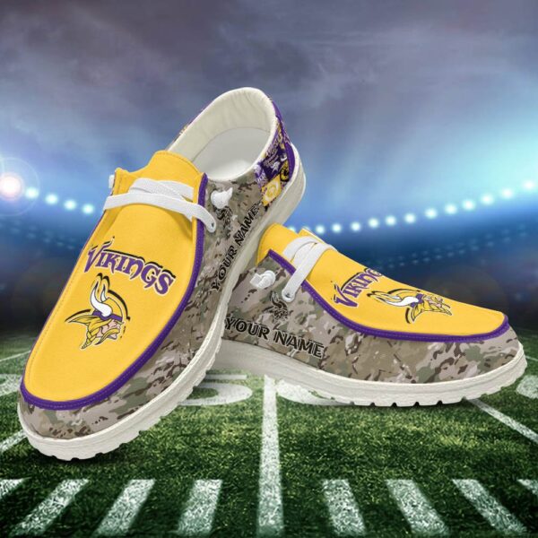 Tubopro Minnesota Vikings Personalized Hey Dude Shoes For Men And Women