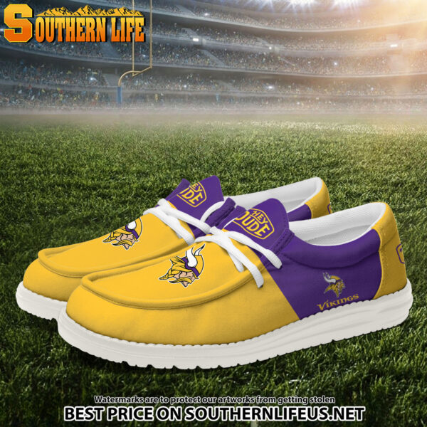Tubopro Minnesota Vikings Personalized Hey Dude Shoes For Men And Women - Image 2