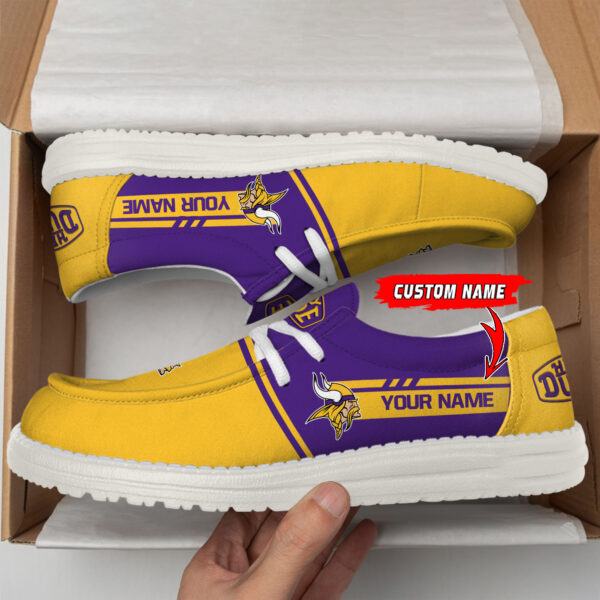 Tubopro Minnesota Vikings Personalized Hey Dude Shoes For Men And Women - Image 2