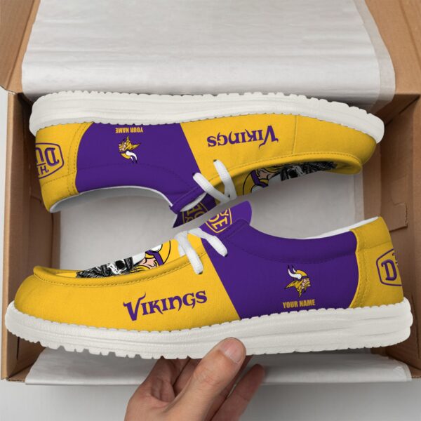Tubopro Minnesota Vikings Personalized Hey Dude Shoes For Men And Women - Image 3