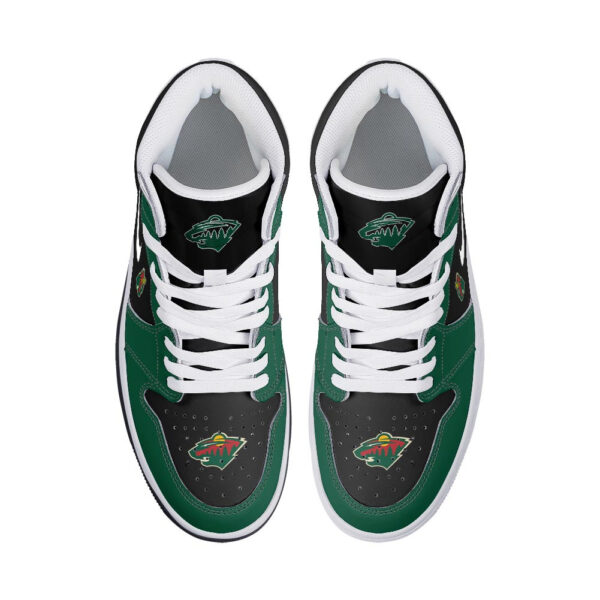 Tubopro Minnesota Wild AJ1 High Sneakers Shoes For Men And Women - Image 3
