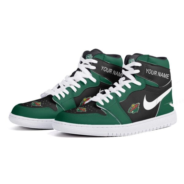 Tubopro Minnesota Wild AJ1 High Sneakers Shoes For Men And Women