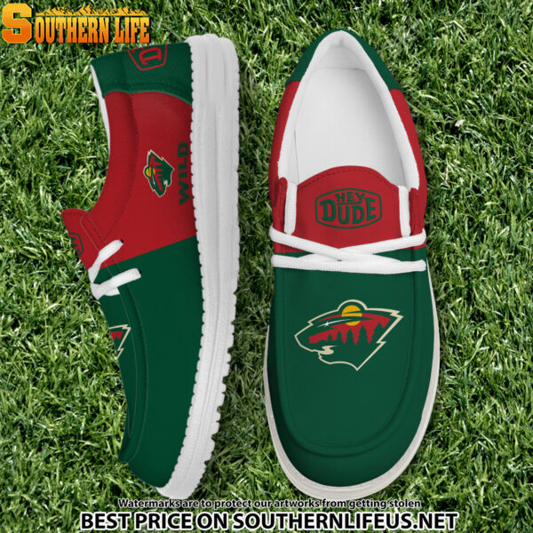 Tubopro Minnesota Wild Personalized Hey Dude Shoes For Men And Women