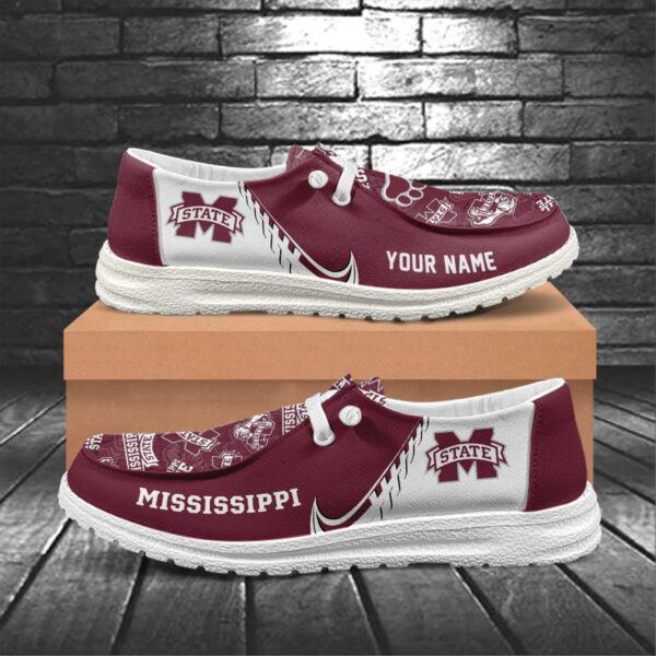 Tubopro Mississippi State Bulldogs Hey Dude Shoes For Men And Women - Image 5