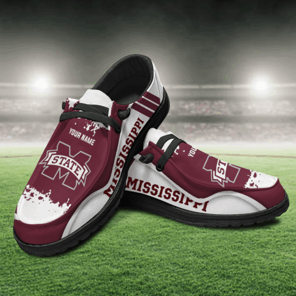 Tubopro Mississippi State Bulldogs Hey Dude Shoes For Men And Women - Image 2