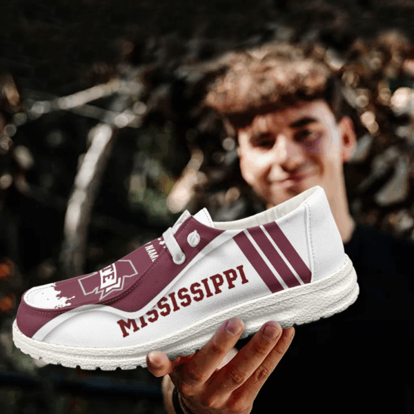 Tubopro Mississippi State Bulldogs Hey Dude Shoes For Men And Women - Image 3