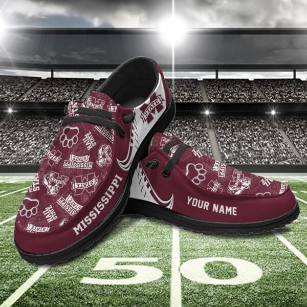 Tubopro Mississippi State Bulldogs Hey Dude Shoes For Men And Women - Image 2