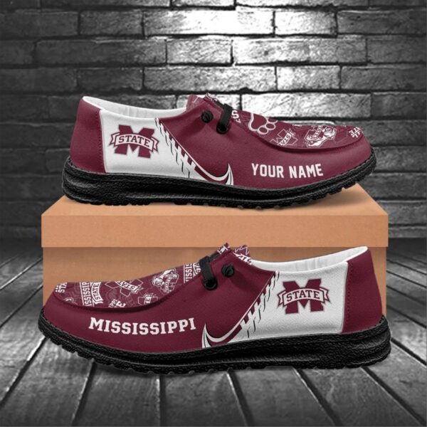 Tubopro Mississippi State Bulldogs Hey Dude Shoes For Men And Women - Image 6