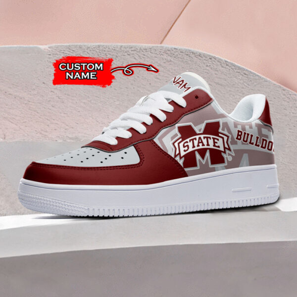 Tubopro Mississippi State Bulldogs NCAA Air Low-Top Sneakers Shoes For Men And Women - Image 2
