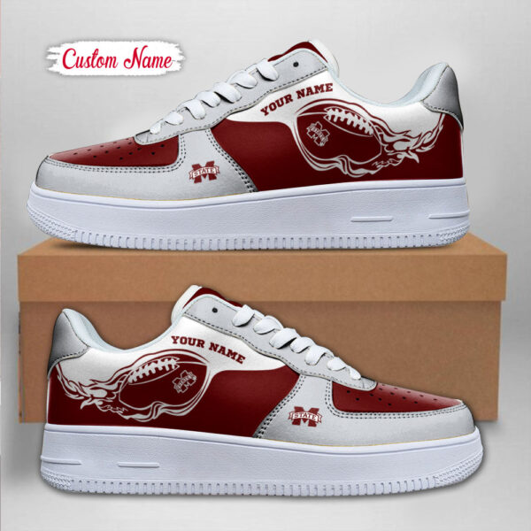 Tubopro Mississippi State Bulldogs NCAA Air Low-Top Sneakers Shoes For Men And Women - Image 2