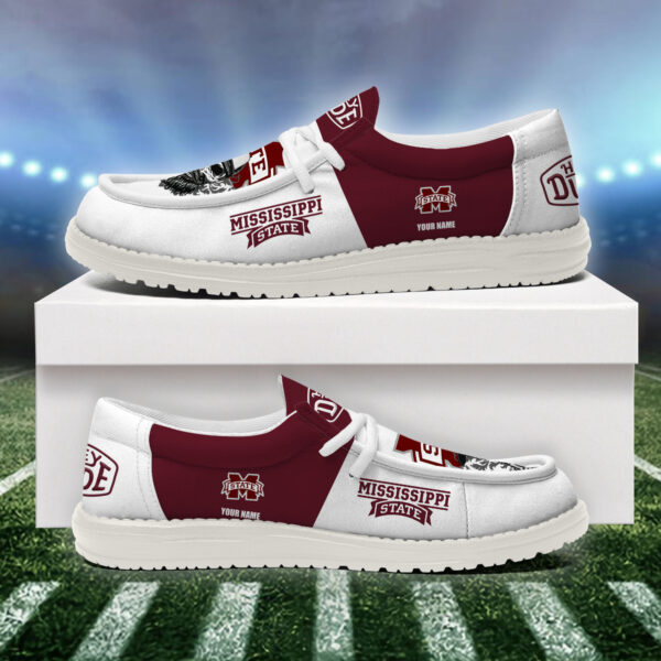 Tubopro Mississippi State Bulldogs Personalized Hey Dude Shoes For Men And Women - Image 4