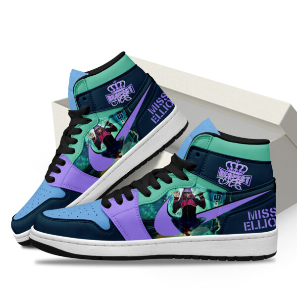 Tubopro Missy Elliott AJ1 High Sneakers Shoes For Men And Women - Image 3