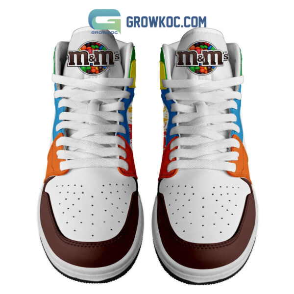 Tubopro M&Ms Melts In Your Mouth AJ1 High Sneakers Shoes For Men And Women - Image 2
