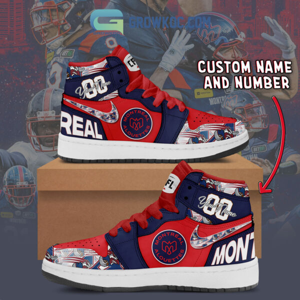 Tubopro Montreal Alouettes AJ1 High Sneakers Shoes For Men And Women