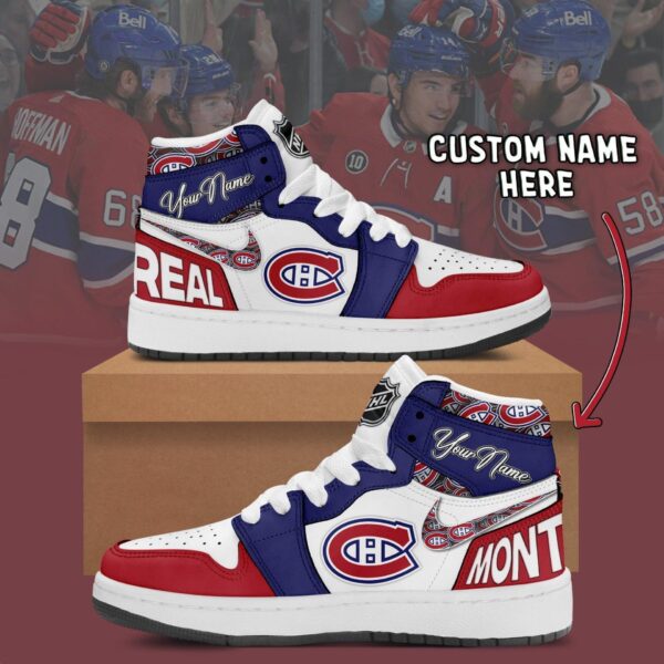 Tubopro Montreal Canadiens AJ1 High Sneakers Shoes For Men And Women