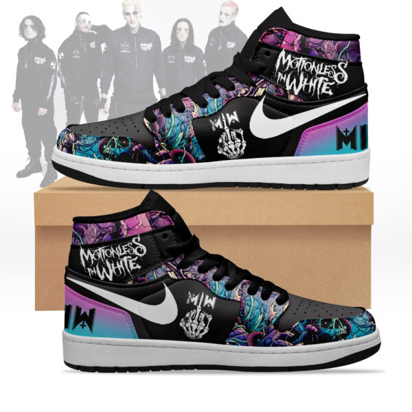 Tubopro Motionless in White AJ1 High Sneakers Shoes For Men And Women