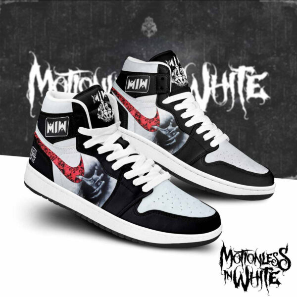 Tubopro Motionless in White AJ1 High Sneakers Shoes For Men And Women