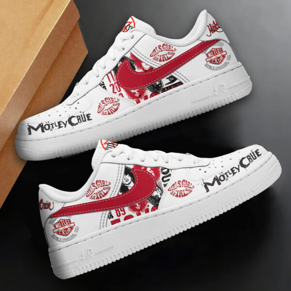 Tubopro Motley Crue Air Low-Top Sneakers Shoes For Men And Women - Image 2
