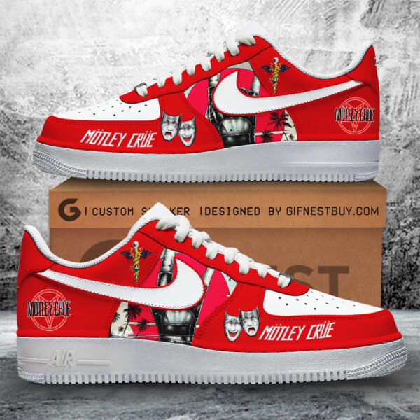 Tubopro Motley Crue Air Low-Top Sneakers Shoes For Men And Women