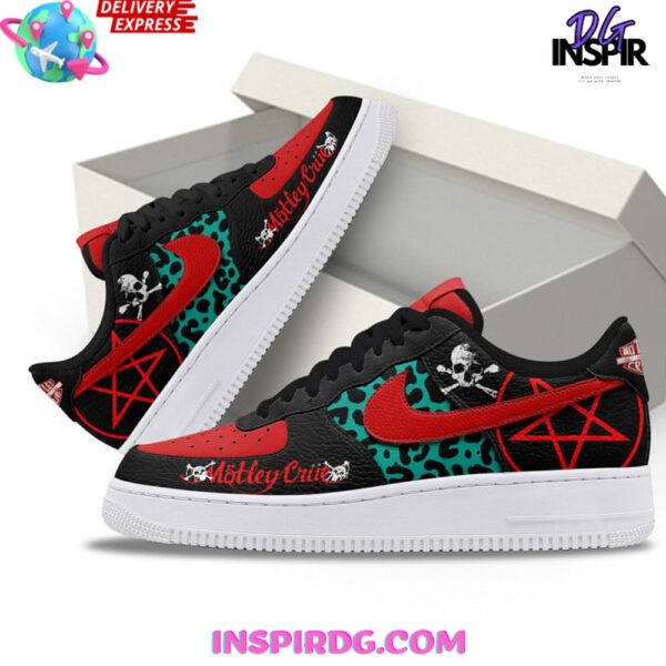 Tubopro Motley Crue Air Low-Top Sneakers Shoes For Men And Women - Image 3