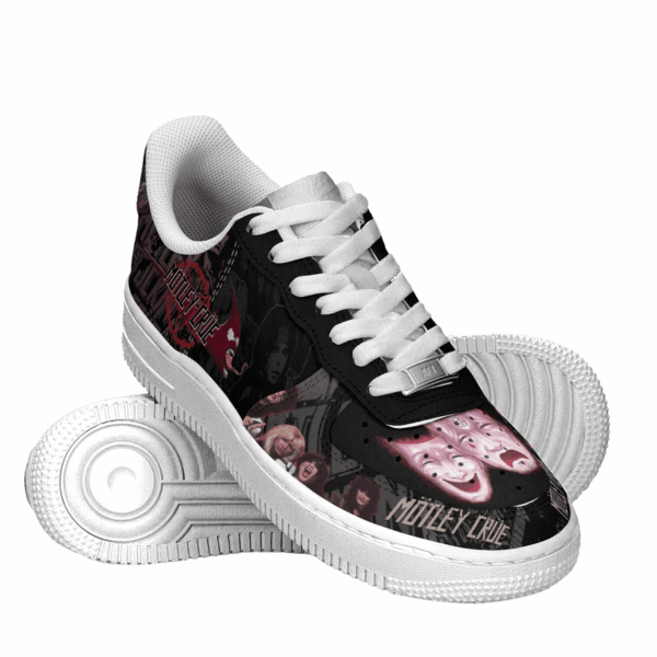 Tubopro Motley Crue Air Low-Top Sneakers Shoes For Men And Women - Image 2
