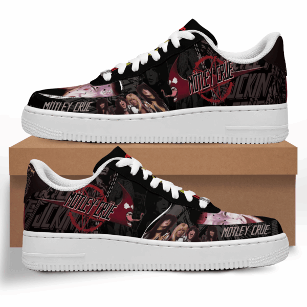 Tubopro Motley Crue Air Low-Top Sneakers Shoes For Men And Women - Image 6