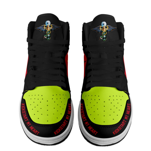 Tubopro Motley Crue AJ1 High Sneakers Shoes For Men And Women - Image 2
