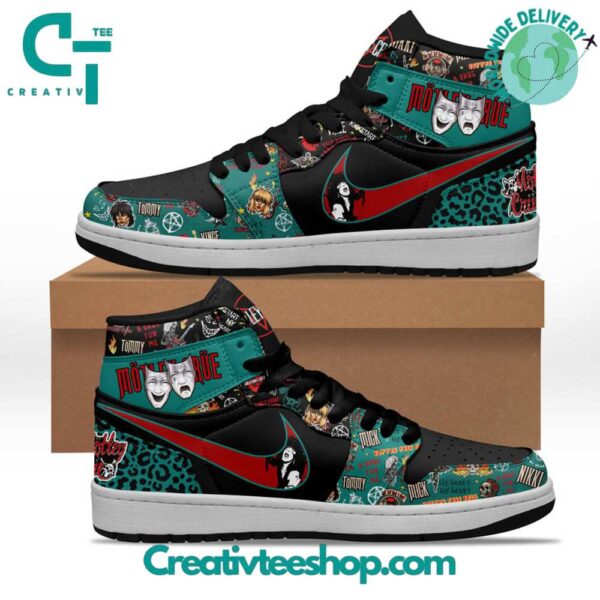 Tubopro Motley Crue Nike AJ1 High Sneakers Shoes For Men And Women