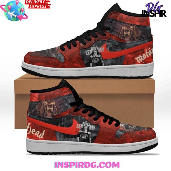 Tubopro Motörhead Lemmy Rock and Roll AJ1 High Sneakers Shoes For Men And Women - Image 2
